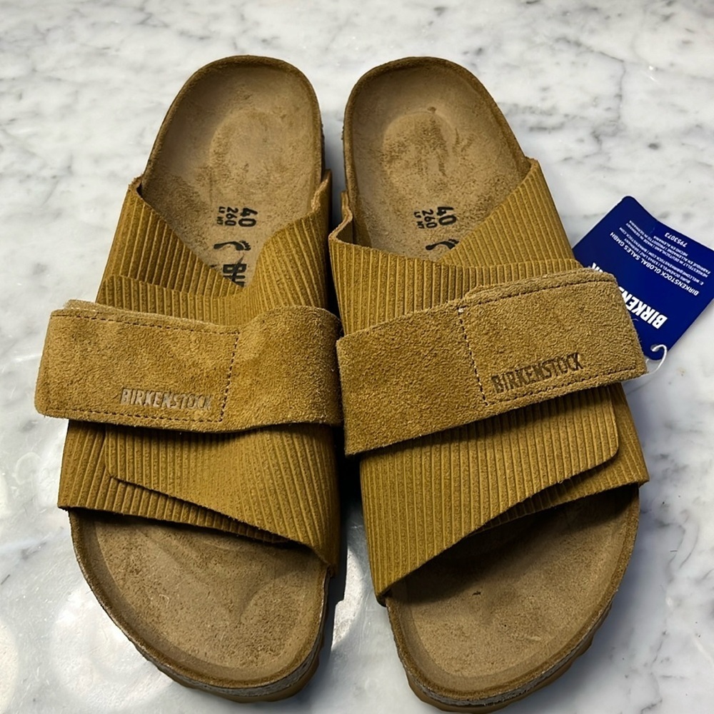 Birkenstock Kyoto Suede Embossed Sandal Size 9 NWT - Picture 6 of 13